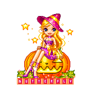 girl on a pumpkin made by ruaalien2